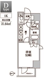 レジディア中延Ⅱの物件間取画像